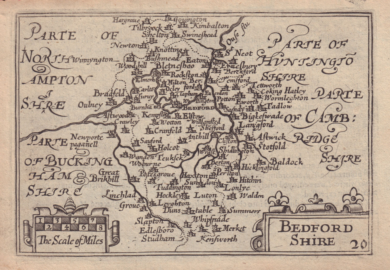 Bedford Shire by van den Keere.